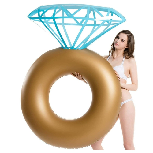 Брендовый большой надувной бриллиантовый плавательный круг для взрослых, водное кольцо, популярно в интернете
