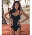 Mới ngực rỗng ngực thép gợi cảm bikini đen bên bờ biển khu nghỉ mát Xiêm bộ đồ bơi nữ kín đáo Bikinis