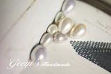 Drop Pearl Half -Parling Water Drop жемчужная жемчужная жемчужная половина паста из бусинки Жемчужные аксессуары