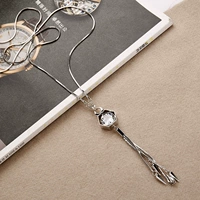 Подвеска с кисточками с цирконом