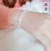 Thời trang vòng tay bạc nữ sterling bạc 9999 cát mịn mở vòng tay bạc rắn đơn giản Trang sức bạc Nhật Bản và Hàn Quốc Miao Qiangui - Vòng đeo tay Cuff