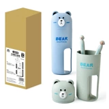 Мультяшная экологичная детская портативная вместительная и большая зубная щетка, комплект