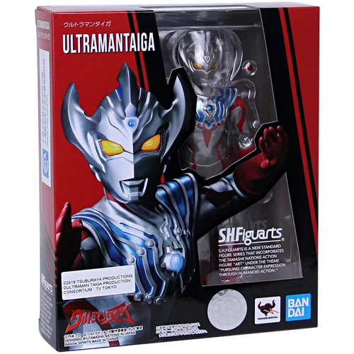 Bandai, Ultra, многошарнирный подвижный Ультрамен Тига, игрушка, фигурка, SHF