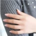 Bạc 925 sterling thời trang Hàn Quốc trang sức lượn sóng xoắn bạc nhẫn nữ mở đuôi