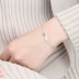 Vòng tay bạc nữ phiên bản Hàn Quốc của cá tính đơn giản sterling bạc quà tặng sinh nhật Sen dễ thương mèo con mặt trăng pha lê