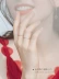 Nhật Bản và Hàn Quốc mini tình yêu đơn giản S925 nhẫn bạc toàn thân sterling nhẫn thời trang Nhật Bản và Hàn Quốc phần đẹp nhẫn nữ nhẫn nam kim cương Nhẫn