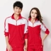Jinguan cặp đôi người mẫu nam và nữ thời trang dài tay Jiamusi vuông nhảy thể thao phù hợp với trang phục thể thao nhóm kích thước lớn - Thể thao sau quần áo bộ thể thao nữ Thể thao sau