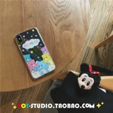 Apple, мультяшный милый силиконовый чехол для телефона, с медвежатами, iphone x, 8, 8plus