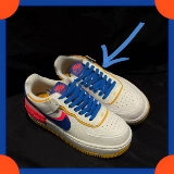 Адаптированные AF1 ВВС № 1 Мужские и женские спортивные повседневные туфли CI0919-105 Желто-синий раствор Желтый и синий