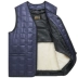 Áo len nam lông trung niên một bộ vest cotton cộng với áo nhung dày nữ cha mẹ tải mùa thu đông - Áo vest cotton