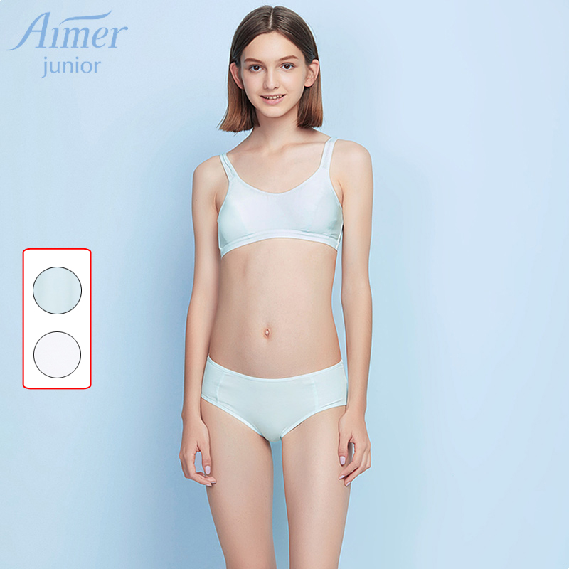 Aimer junior loves girls comfortable sports waist flat angle
