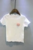 Trẻ em ngắn tay T-Shirt 2018 cô gái mùa hè mới trẻ em Hàn Quốc của quần áo hoa bằng gỗ tai đáy ngắn tay t-shirt hoang dã