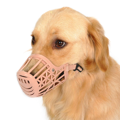 Уположение для домашних собак, набор собаки анти -салона, анти -кольки случайным образом едят среднюю большую собаку пластиковый рот рот рта золото лая