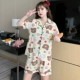 JDX#Double Short Cardigan 5540, полный медвежьей головы