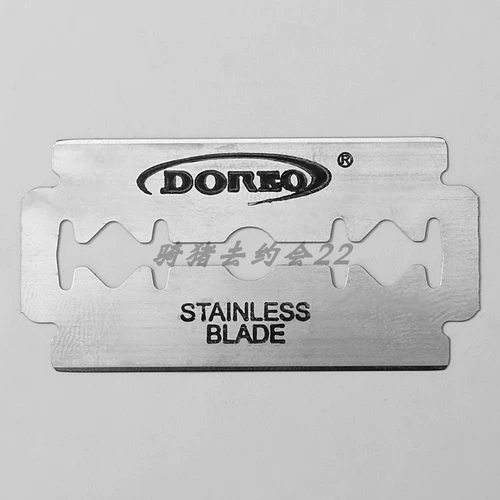 Бритва из нержавеющей стали, двусторонное старомодное лезвие, 10 штук