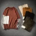 Áo len nam màu mè cộng với áo len XL chất béo cho mùa thu đông áo len nam Cardigan