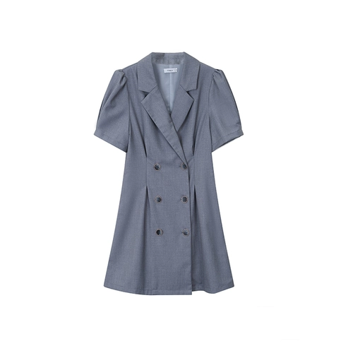 Модное летнее платье, юбка, приталенный корсет, пиджак классического кроя, 3 цветов, V-образный вырез, короткий рукав