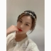 Hàn Quốc Dongdaemun lớn retro phụ nữ xinh đẹp rhinestone nhung headband kẹp tóc lưới màu đỏ headband Mũ Pháp - Phụ kiện tóc