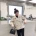 Áo khoác da PU 2019 xuân mới của phụ nữ Hàn Quốc bf lỏng đẹp trai mỏng xe máy màu đen thủy triều - Quần áo da áo da cừu Quần áo da