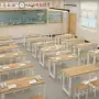 Vị trí ngồi đồ nội thất trường học giải trí bàn cậu bé duy nhất Trung Quốc triển lãm bàn sơn bàn ghế đại học đơn giản - Nội thất giảng dạy tại trường bàn học sinh thông minh chống gù