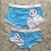 2 gói Cotton mới hoạt hình cặp đôi đồ lót nam boxer nữ tam giác bông gợi cảm đồ lót dễ thương sip  Cặp đôi