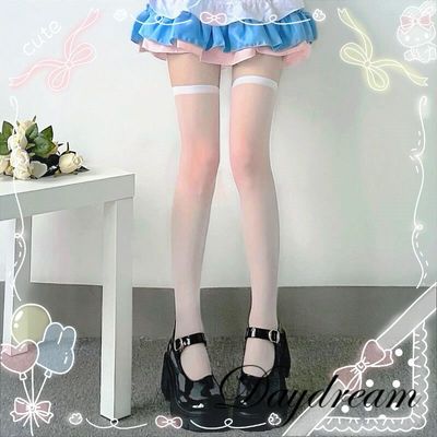 taobao agent Japanese cute soft socks, student pleated skirt, Lolita style, mid length