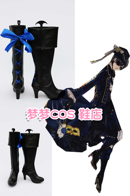 taobao agent Number 1473 Black Deacon Charles Cosplay Shoes COS Shoes