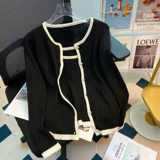 Весенний топ с чашечками, кардиган, комплект, большой размер, подходит для полных девушек, тренд сезона, в западном стиле