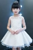 Trẻ em Mặc Cô gái Siêu Tây Công chúa Đầm trẻ em Mùa hè Hàn Quốc Trẻ em Váy trắng Gạc Váy Váy Cô gái - Váy đầm be gái 4 tuổi Váy