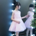 Váy trẻ em mùa hè ăn mặc công chúa váy cô gái ăn mặc fluffy hoa cô gái ăn mặc cô gái sinh nhật váy cưới màu trắng