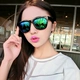 2018 new slim couple kính mát retro hipster box nam giới và phụ nữ sun shade sunglasses mua hai tặng một miễn phí kính gm southside Kính râm