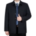 Áo khoác nam nút trung niên thả lỏng mùa xuân và mùa thu kinh doanh bình thường áo khoác bố