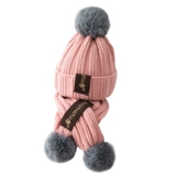 Детский шарф, зимний удерживающий тепло комплект, вязаная шапка для мальчиков, шерстяная демисезонная детская шапочка, в корейском стиле