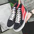 Euvans mùa đông dày cao trên giày vải sinh viên giày đế dày ulzzang Giày phong cách bf thủy triều Harajuku giày sneaker Giay cao