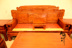 Dongyang mahogany sofa đồ gỗ châu Phi bảy mảnh bộ tiền cán Ming và Qing gỗ cổ điển rắn - Bộ đồ nội thất bộ bàn ghế thông minh Bộ đồ nội thất