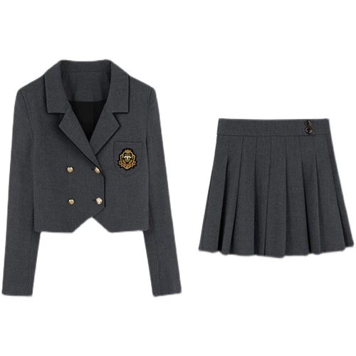 Студенческая юбка в складку, весенний комплект, японский костюм, 2023 года, по фигуре, 3 предмета