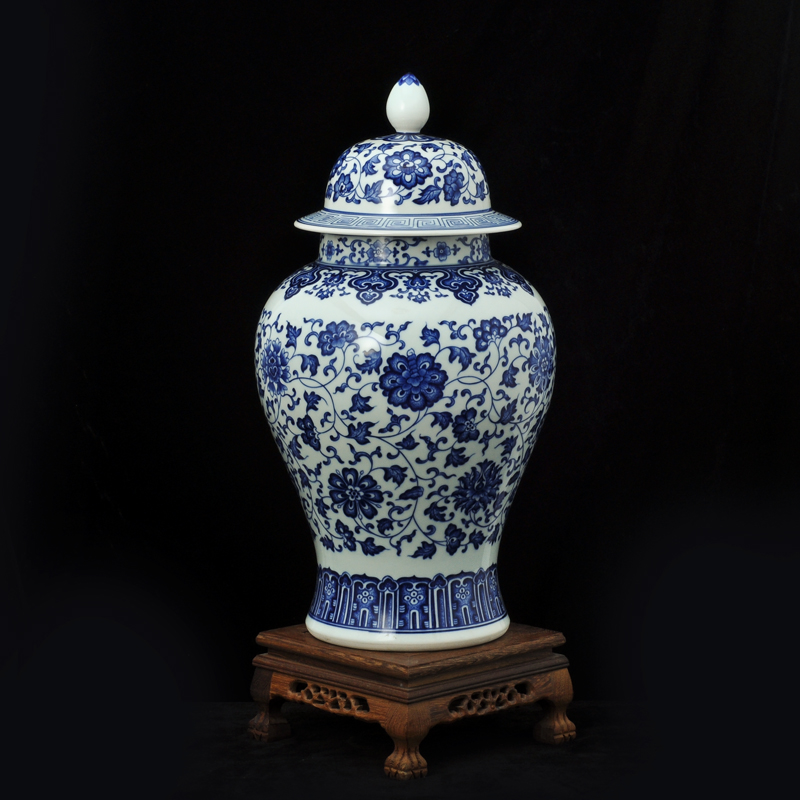 707 69 Jingdezhen Porcelain Hand Painted Ceramic Vases Blue And