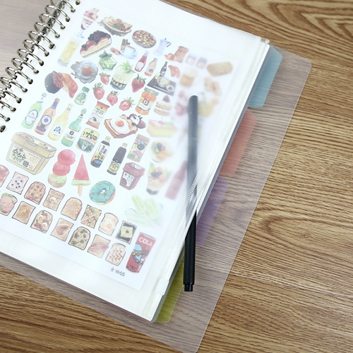 Сумка для хранения, карманный блокнот, прозрачный аксессуар, папка с молнией, 4A, отрывной лист, 5A, 7A