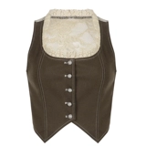 MSYOUCAN BAVARIA Vintage Vintage - это старый жилет с кружевными кружевными сшивающими шва