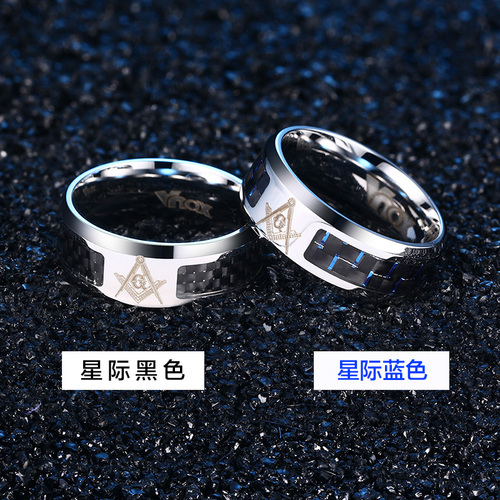 日韩版男士个性霸气单身钛钢戒指 