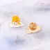 2019 Creative Lazy Trứng Trứng Mô hình giọt dầu Trâm hợp kim Huy hiệu Corsage Trang sức - Trâm cài