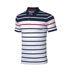 Li Ning Polo Áo sơ mi nam sọc ngang tương phản Lapel Top thể thao tay áo ngắn nửa tay áo thun Xu hướng APLP125 - Áo polo thể thao áo nam polo Áo polo thể thao