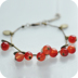 Châu âu và Mỹ đồ trang sức nhỏ retro pha lê ngọt ngào ít cherry quà tặng đẹp vài garnet bracelet bracelet bracelet nữ vòng cặp Vòng đeo tay Clasp