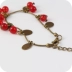 Châu âu và Mỹ đồ trang sức nhỏ retro pha lê ngọt ngào ít cherry quà tặng đẹp vài garnet bracelet bracelet bracelet nữ