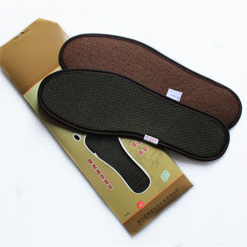 Рекламная продажа древесного угля бамбукового угля, стелька, сетчатая сетчатая сетка, дышащая, пота с потом, дезодорант, удобный бумажный пакет 10 пары бесплатной доставки