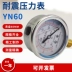 YN60 địa chấn máy đo áp suất xuyên tâm 0-1.6MPa địa chấn thủy lực áp suất nước áp suất không khí máy đo chân không máy đo áp suất âm loại con trỏ 