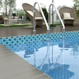 Карточная игра, бассейн, керамическая зеленая мозаика, популярно в интернете