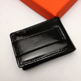 Оригинальная зажигалка, черный глянцевый кожаный чехол