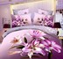 3d phiên bản lớn bốn bộ da bông giường màu vàng tối lớn hoa khăn trải giường quilt hoa hồng trắng Bộ đồ giường bốn mảnh