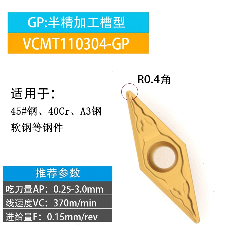 Lưỡi CNC 35 độ hình kim cương nhỏ VCMT110304-TM máy kẹp dụng cụ tiện hạt công cụ hình kim cương lỗ bên trong đầu nhàm chán dao tiện cnc dao cat cnc Dao CNC